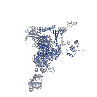 15329_8ac0_C_v1-1
RNA polymerase at U-rich pause bound to regulatory RNA putL - active, closed clamp state