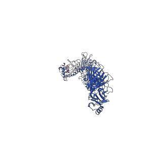 11743_7aeb_I_v1-2
Cryo-EM structure of an extracellular contractile injection system in marine bacterium Algoriphagus machipongonensis, the baseplate complex in extended state applied 6-fold symmetry.