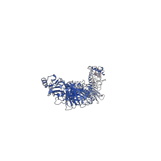 11745_7aef_G_v1-2
Cryo-EM structure of an extracellular contractile injection system in marine bacterium Algoriphagus machipongonensis, the baseplate complex in extended state applied 3-fold symmetry.