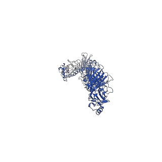 11745_7aef_I_v1-2
Cryo-EM structure of an extracellular contractile injection system in marine bacterium Algoriphagus machipongonensis, the baseplate complex in extended state applied 3-fold symmetry.