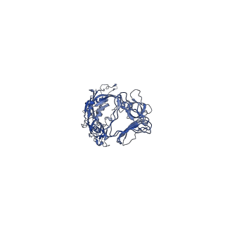 11745_7aef_q_v1-2
Cryo-EM structure of an extracellular contractile injection system in marine bacterium Algoriphagus machipongonensis, the baseplate complex in extended state applied 3-fold symmetry.