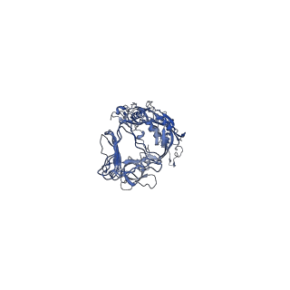 11745_7aef_s_v1-2
Cryo-EM structure of an extracellular contractile injection system in marine bacterium Algoriphagus machipongonensis, the baseplate complex in extended state applied 3-fold symmetry.
