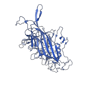 7071_6b9q_o_v1-2
Single particle cryo-EM structure determination of the LuIII capsid protein