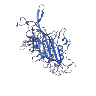 7071_6b9q_o_v1-3
Single particle cryo-EM structure determination of the LuIII capsid protein