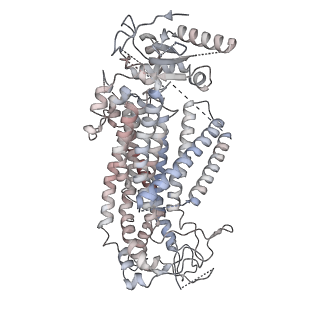 15958_8bc0_B_v1-0
Cryo-EM structure of Ca2+-bound mTMEM16F F518A Q623A mutant in GDN open/closed