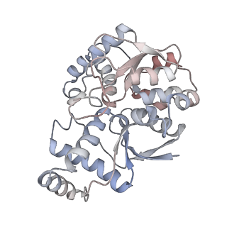12212_7bke_B_v1-0
Formate dehydrogenase - heterodisulfide reductase - formylmethanofuran dehydrogenase complex from Methanospirillum hungatei (heterodisulfide reductase core and mobile arm in conformational state 2, composite structure)