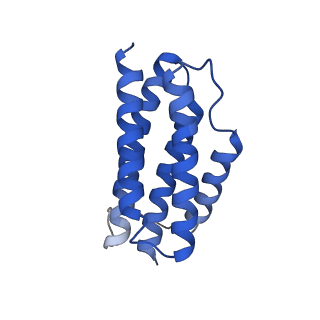 7436_6c9i_D_v1-1
Single-Particle reconstruction of DARP14 - A designed protein scaffold displaying ~17kDa DARPin proteins - Scaffold