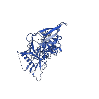 7460_6cdi_d_v2-0
Cryo-EM structure at 3.6 A resolution of vaccine-elicited antibody vFP16.02 in complex with HIV-1 Env BG505 DS-SOSIP, and antibodies VRC03 and PGT122