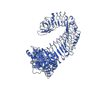 30450_7crc_A_v1-1
Cryo-EM structure of plant NLR RPP1 tetramer in complex with ATR1