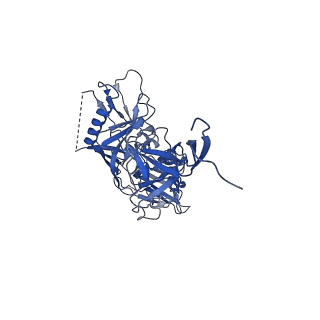 7621_6cue_2_v1-3
Cryo-EM structure at 4.0 A resolution of vaccine-elicited antibody vFP7.04 in complex with HIV-1 Env BG505 DS-SOSIP, and antibodies VRC03 and PGT122