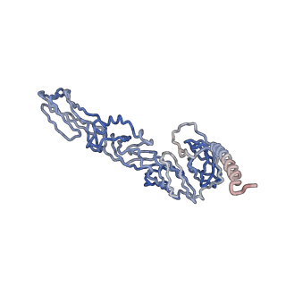 30479_7cw2_p_v1-2
Cryo-EM structure of Chikungunya virus in complex with Fab fragments of mAb CHK-263 (subregion around icosahedral 5-fold vertex)