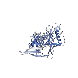 27103_8czz_A_v1-2
Cryo-EM structure of T/F100 SOSIP.664 HIV-1 Env trimer with LMHS mutations in complex with Temsavir, 8ANC195, and 10-1074