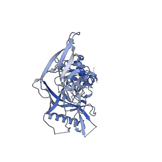 27103_8czz_I_v1-2
Cryo-EM structure of T/F100 SOSIP.664 HIV-1 Env trimer with LMHS mutations in complex with Temsavir, 8ANC195, and 10-1074