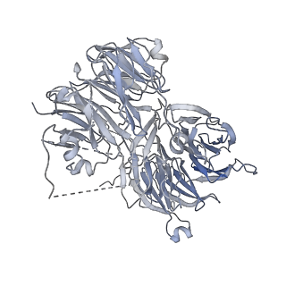 30584_7d5s_A4_v1-0
Cryo-EM structure of 90S preribosome with inactive Utp24 (state A2)