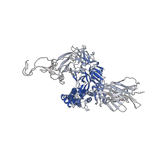 27505_8dll_B_v1-0
Cryo-EM structure of SARS-CoV-2 Beta (B.1.351) spike protein
