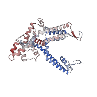 27695_8dtb_A_v1-2
Focus/local refined map in C1 of signal subtracted RyR1 particles in complex with ImperaCalcin