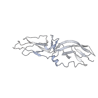 27722_8dul_F_v1-0
Cryo-EM Structure of Antibody SKT05 in complex with Western Equine Encephalitis Virus spike (local refinement from VLP particles)