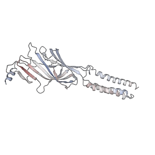 8922_6dw0_D_v1-1
Cryo-EM structure of the benzodiazepine-sensitive alpha1beta1gamma2S tri-heteromeric GABAA receptor in complex with GABA (Whole map)