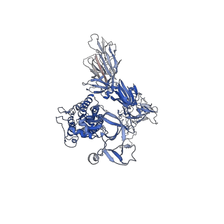27775_8dxs_A_v1-1
Cryo-EM structure of RBD-directed neutralizing antibody P2B4 in complex with prefusion SARS-CoV-2 spike glycoprotein