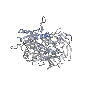 31018_7e8g_J_v1-1
CryoEM structure of human Kv4.2-DPP6S-KChIP1 complex, extracellular region