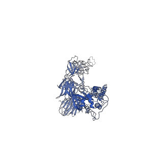 31033_7e9n_B_v1-1
Cryo-EM structure of the SARS-CoV-2 S-6P in complex with 35B5 Fab(1 down RBD, state1)