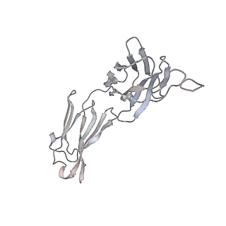 31036_7e9q_H_v1-1
Cryo-EM structure of the SARS-CoV-2 S-6P in complex with 35B5 Fab(1 out RBD, state3)