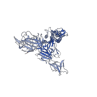 31071_7edh_A_v1-1
Cryo-EM structure of SARS-CoV-2 S-UK variant (B.1.1.7), one RBD-up conformation 3