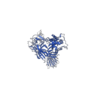 28531_8epn_A_v1-0
Cryo-EM structure of SARS-CoV-2 Spike trimer S2D14 in the 3-RBD Down conformation