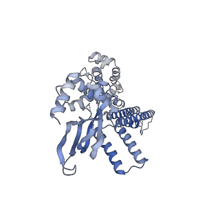 28625_8evb_D_v1-0
Cryo-EM structure of cGMP bound truncated human CNGA3/CNGB3 channel in lipid nanodisc, pre-open state