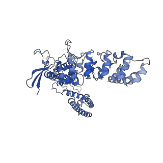 29343_8foa_C_v1-0
Cryo-EM structure of human TRPV6 in complex with the natural phytoestrogen genistein