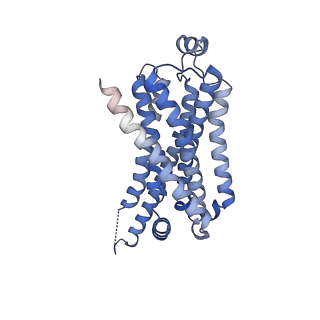 29997_8gg7_R_v1-2
CryoEM structure of beta-2-adrenergic receptor in complex with GTP-bound Gs heterotrimer (transition intermediate #13 of 20)