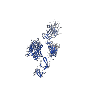 34263_8gtq_A_v1-0
cryo-EM structure of Omicron BA.5 S protein in complex with S2L20