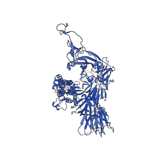 34417_8h0x_B_v1-1
Structure of SARS-CoV-1 Spike Protein with Engineered x1 Disulfide (S370C and D967C), Locked-1 Conformation