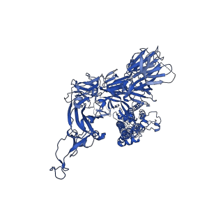 34418_8h0y_C_v1-1
Structure of SARS-CoV-1 Spike Protein with Engineered x1 Disulfide (S370C and D967C), Locked-112 Conformation