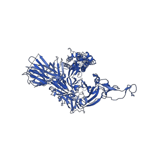34420_8h10_A_v1-1
Structure of SARS-CoV-1 Spike Protein with Engineered x1 Disulfide (S370C and D967C), Locked-2 Conformation