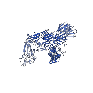 34421_8h11_C_v1-1
Structure of SARS-CoV-1 Spike Protein with Engineered x1 Disulfide (S370C and D967C), Closed Conformation