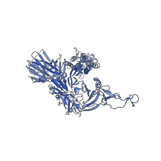 34422_8h12_A_v1-1
Structure of SARS-CoV-1 Spike Protein with Engineered x2 Disulfide (G400C and V969C), Locked-2 Conformation