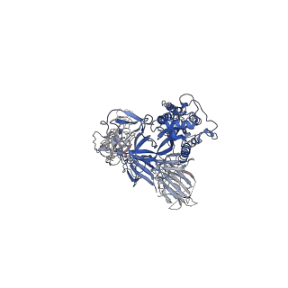 34464_8h3d_A_v1-0
Structure of apo SARS-CoV-2 spike protein with one RBD up