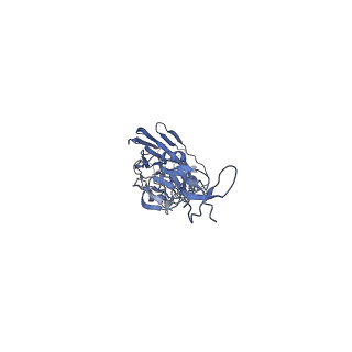 0237_6hjr_A_v1-2
Structure of full-length Influenza Hemagglutinin with tilted transmembrane (A/duck/Alberta/35/76[H1N1])