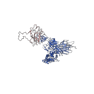 35426_8ify_A_v1-1
Cryo-EM structure of SARS-CoV-2 Omicron BA.4/5 spike protein in complex with white-tailed deer ACE2