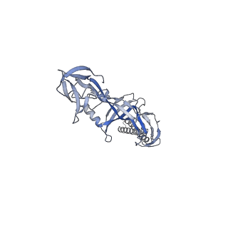 9695_6iok_J_v1-1
Cryo-EM structure of multidrug efflux pump MexAB-OprM (0 degree state)