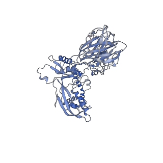 9765_6j0n_K_v1-2
Cryo-EM Structure of an Extracellular Contractile Injection System, baseplate in extended state, refined in C6 symmetry