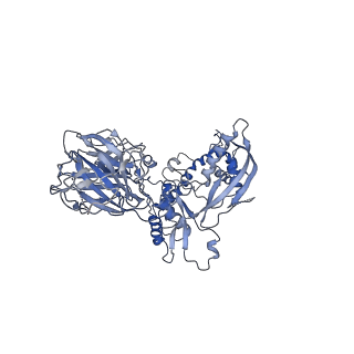 9765_6j0n_M_v1-1
Cryo-EM Structure of an Extracellular Contractile Injection System, baseplate in extended state, refined in C6 symmetry