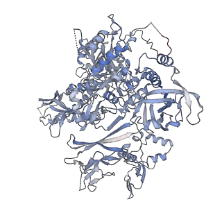 0672_6j4x_B_v1-3
RNA polymerase II elongation complex bound with Elf1 and Spt4/5, stalled at SHL(-1) of the nucleosome (+1A)