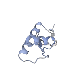 0675_6j50_F_v1-3
RNA polymerase II elongation complex bound with Spt4/5 and foreign DNA, stalled at SHL(-1) of the nucleosome (tilted conformation)