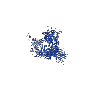 22352_7jji_B_v1-1
Structure of SARS-CoV-2 3Q-2P full-length prefusion spike trimer (C3 symmetry)