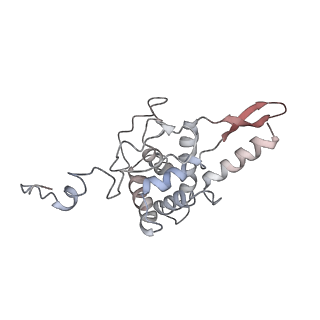6643_5juo_CB_v1-3
Saccharomyces cerevisiae 80S ribosome bound with elongation factor eEF2-GDP-sordarin and Taura Syndrome Virus IRES, Structure I (fully rotated 40S subunit)