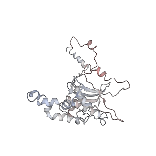 6643_5juo_I_v1-3
Saccharomyces cerevisiae 80S ribosome bound with elongation factor eEF2-GDP-sordarin and Taura Syndrome Virus IRES, Structure I (fully rotated 40S subunit)