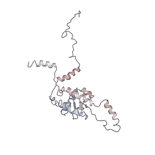 6643_5juo_L_v1-3
Saccharomyces cerevisiae 80S ribosome bound with elongation factor eEF2-GDP-sordarin and Taura Syndrome Virus IRES, Structure I (fully rotated 40S subunit)