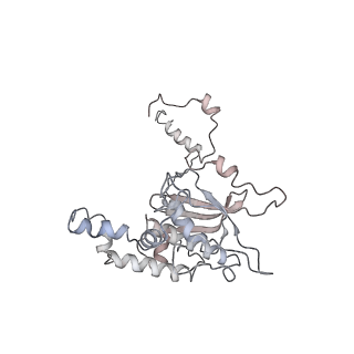 6645_5jus_I_v1-4
Saccharomyces cerevisiae 80S ribosome bound with elongation factor eEF2-GDP-sordarin and Taura Syndrome Virus IRES, Structure III (mid-rotated 40S subunit)